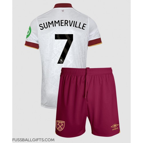 West Ham United Crysencio Summerville #7 Fußballbekleidung 3rd trikot Kinder 2024-25 Kurzarm (+ kurze hosen)